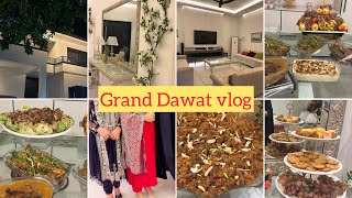 New home Dawat Vlog menu And Presentation Barrera K Ghar Dosto Ka DinnerSaimasCorner join us [upl. by Amolap]