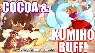 Cocoa Cookie and HUGE Kumiho Cookie Buff Cookie Run Kingdom [upl. by Bernadine871]