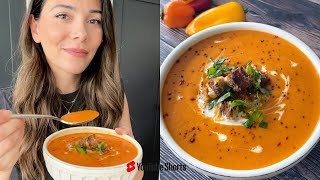 Red Pepper Soup Recipe  Simple and Delish by Canan [upl. by Anigal]