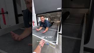 Access your RVs basement with a MASSIVE slide out cargo tray on an Alliance Paradigm 385FL rvlife [upl. by Eshelman271]