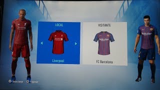 LIVERPOOL VS BARCELONA FIFA 19 XBOX 360 [upl. by Assisi264]