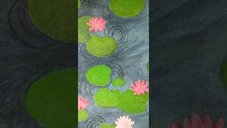 Easy water lily drawingartdrawingpainting [upl. by Elleirb243]