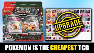 Pokemon  CHEAPEST Competitive Card Game Charizard ex League Battle Deck Upgrade [upl. by Ayanaj]