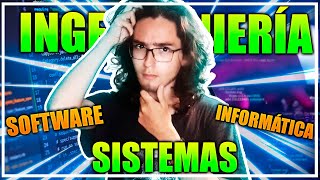 💻 ¿CUÁL es la DIFERENCIA ENTRE INGENIERÍA de SISTEMAS  SOFTWARE  INFORMÁTICA 💻 [upl. by Inej]