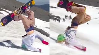 SNOWBOARDING GONE WRONG  SNOWBOARD FAILS [upl. by Haimaj795]