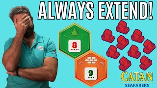 THIS Is Why You ALWAYS Extend the Road  Top 25 Catan SEAFARERS  Game 151 [upl. by Roberto886]