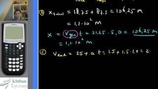 Bewegingen in Diagrammen en met Formules OPGAVEN [upl. by Kachine]