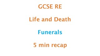 GCSE RE Eduqas  Catholic funerals and symbolism 5min recap [upl. by Etteneg]