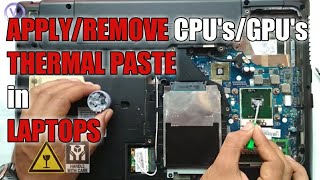 How to remove and apply thermal paste on processors in laptop  Lenovo Ideapad G570 AMD Radeon 6300 [upl. by Castara262]