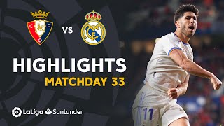 Resumen de CA Osasuna vs Real Madrid 13 [upl. by Ised]