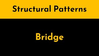 The Bridge Pattern Explained and Implemented in Java  Structural Design Patterns  Geekific [upl. by Naahs]