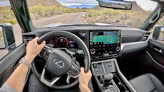 2024 Lexus GX 550 Luxury Plus  POV Driving Impressions [upl. by Ynnatirb]