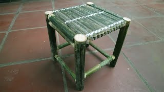 How to make bamboo chair beautiful  Bamboo Furniture making [upl. by Ferdinand]