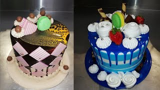 टइगर इफ़ेक्ट केक कैसे बनाते है  How To Make Tigar Effect Cake Chocolate Truffele [upl. by Tamarra]