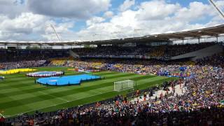 Fratelli dItalia at Toulouse Euro 2016  Italy vs Sweden [upl. by Pevzner]