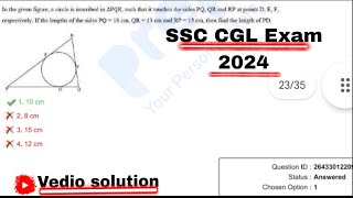 SSC CGL 2024 Exam short Solutionsscsscmts ssccglexam [upl. by Barbaresi]