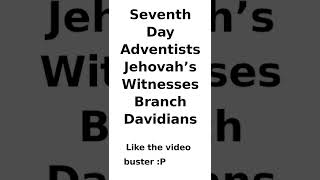 Seventh Day Adventists Jehovah’s Witnesses and the Branch Davidians [upl. by Feingold152]