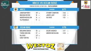 WASTCA  Twenty20 Div 1  Finals Rnd of 16  NBCCC v Ocean Ridge [upl. by Tallia]