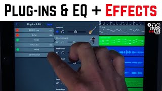 How to use to PLUGINS and EFFECTS in GarageBand iOS iPadiPhone [upl. by Depoliti]