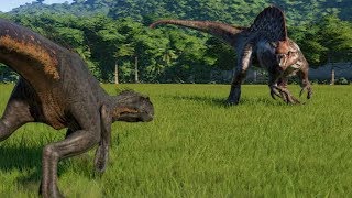 Indoraptor VS Spinosaurus  Jurassic World Evolution [upl. by Pegma]