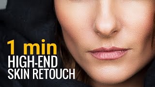 HighEnd Skin Softening in 1 Minute or Less in Photoshop [upl. by Jorgan311]