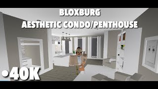 Bloxburg  Aesthetic Condo Speedbuild [upl. by Anyel820]