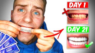 Crest 3D White Strips Do They Work 21 day challenge [upl. by Suu]