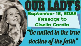 Our Ladys Message to Gisella Cardia for September 12 2022 [upl. by Nodearb]