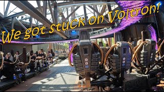 We got stuck on Voltron  Europapark Germany Interrupted amp uninterupted onride POV [upl. by Ibbetson]