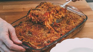 BUCATINI ALLA PIZZAIOLA Ricetta della nonna barese al forno per il pranzo della domenica [upl. by Cissie]