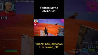 2024 10 23 Fortnite MovieRanking 1Rank Unchained Off [upl. by Otrebor812]