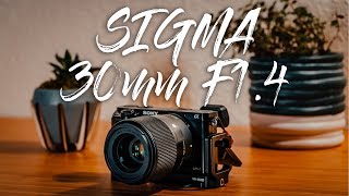 Sigma 30mm 14 Review Sony E mount  The Highest Rated APSC lens EVER [upl. by Morra]