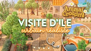 VISITE DÎLE URBAIN  VILLAGE RÉALISTE  🚗  ANIMAL CROSSING NEW HORIZONS [upl. by Tabbitha]