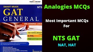 Analogies MCQs For NTS GAT  Types of Relationships In Analogies MCQs  NTS GAT NAT HAT HEC Test [upl. by Hsekar655]