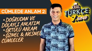 Örtülü Anlam Doğrudan – Dolaylı Anlatım Örnekler Arasındaki Farklar  7 Sınıf Türkçe [upl. by Longtin]