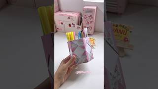 Paper pen box diy craft penbox shorts shortvideo [upl. by Anuhsal185]