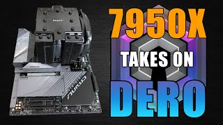 Ryzen 7950x Dero Hashrates Settings Power Consumption [upl. by Ayekal654]