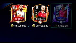 Benzema VS CR7 VS Maguire All Fifa Mobile Cards [upl. by Kcinimod]