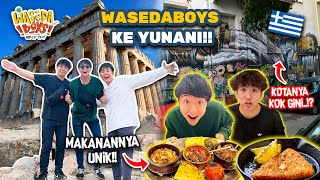 WASEDABOYS KE YUNANI MAKANAN DAN KOTANYA UNIK BANGET  WORLD TRIP 61 [upl. by Nowaj]