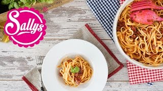 Spaghetti alla Carbonara à la Sally  10 Minuten Rezept  Sallys Welt [upl. by Maurita]