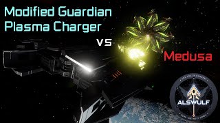 Elite Dangerous Odyssey Modified Guardian Plasma Charger vs Medusa no premms engua [upl. by Erdnaid]