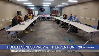 Homelessness Prevention amp Intervention Board Oct 16 2024 [upl. by Eybbob]