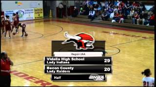 Girls Basketball Vidalia Lady Indians vs Bacon County Lady Raiders [upl. by Hinkle921]