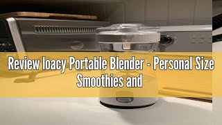 Review loacy Portable Blender  Personal Size Smoothies and Shakes Handheld Fruit Machine 13oz USB [upl. by Ahsienad223]