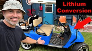 Converting my EZ GO Golf Cart to Lithium Batteries Watch before you BUY [upl. by Hamo95]