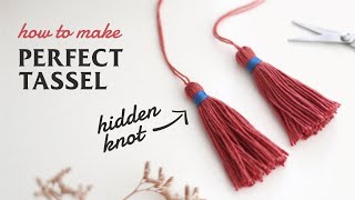 How To Tie Tassels with a Hidden Knot rope whipping DIY Tassel [upl. by Ytsirc892]