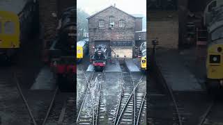 Trains At Haworth Shed 27112024 KWVR 4K [upl. by Eitsyrc628]