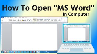 HOW TO OPEN MS WORD IN WINDOWS 7  innovative itgk Takhatgarh [upl. by Hoon208]