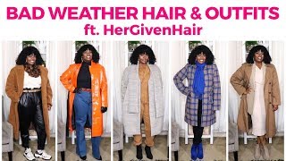 BAD WEATHER HAIR amp OUTFITS ft HERGIVENHAIR [upl. by Chu]