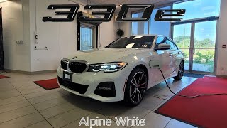 NEW ARRIVAL 2022 BMW 330e Alpine White M Sport [upl. by Ahseinar]